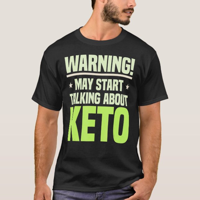 T-shirt Keto Diet Ketogénique Ketose Faible Carbe Diététis (Devant)