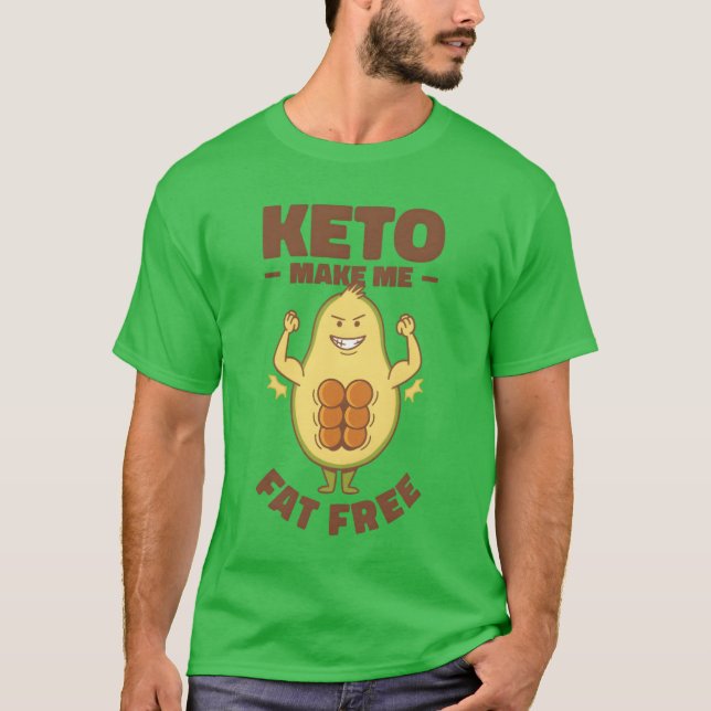 T-shirt Keto Nutritionist Diet Ketogenic Food Weight Loss  (Devant)