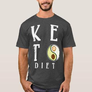 T-shirt Keto régime avocat oeuf yang