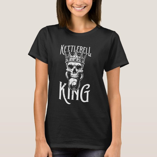 T-shirt Kettebell Skull - Kettleball Gym Training Kettlebe (Devant)