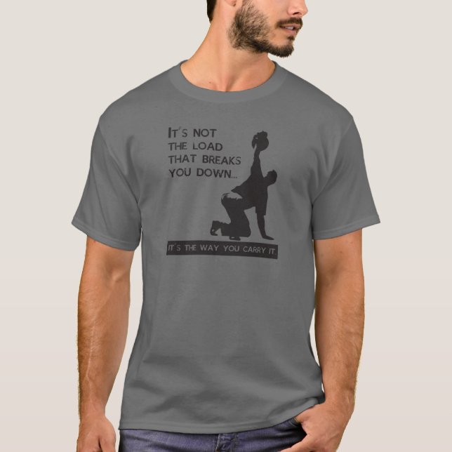 T-SHIRT KETTLEBELL GETUP - CITATION DE MOTIVATION (Devant)