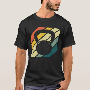 T-shirt Kettlebell Workout Retro Fitness Gym Vintage