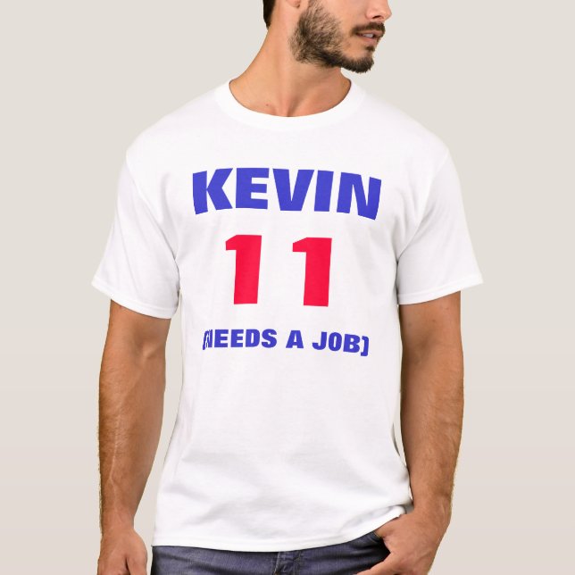T-SHIRT KEVIN, 11, (LES BESOINS UN TRAVAIL) (Devant)