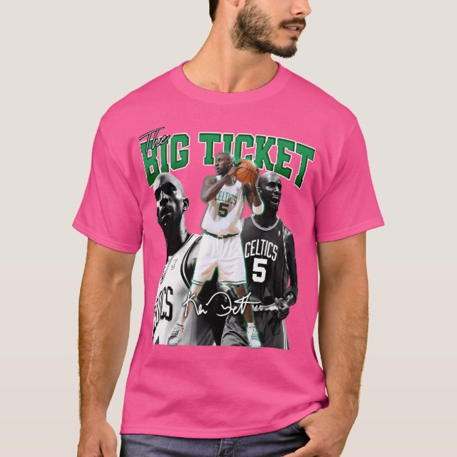 T-shirt Kevin Garnett The Big Ticket Boston Basketball Leg (Devant)