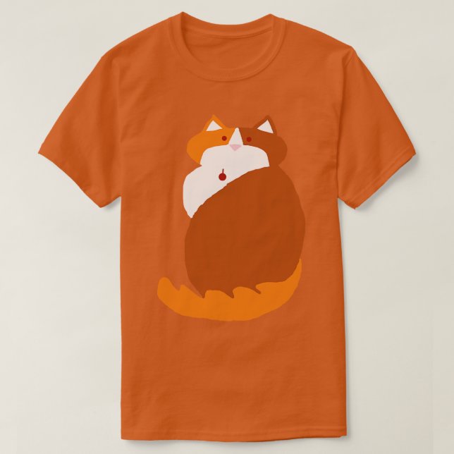 T-shirt Kevin le chat Ginger Dessin Abstrait (Design devant)