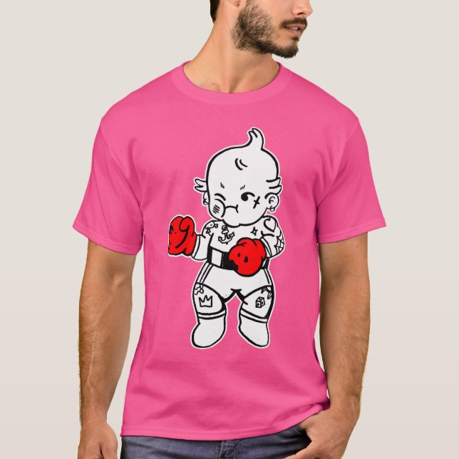 T-shirt Kewpie Baby Boxer Petit Noir (Devant)