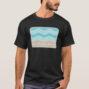 T-shirt Key Colony Florida Retro FL Waves Beach Souvenir