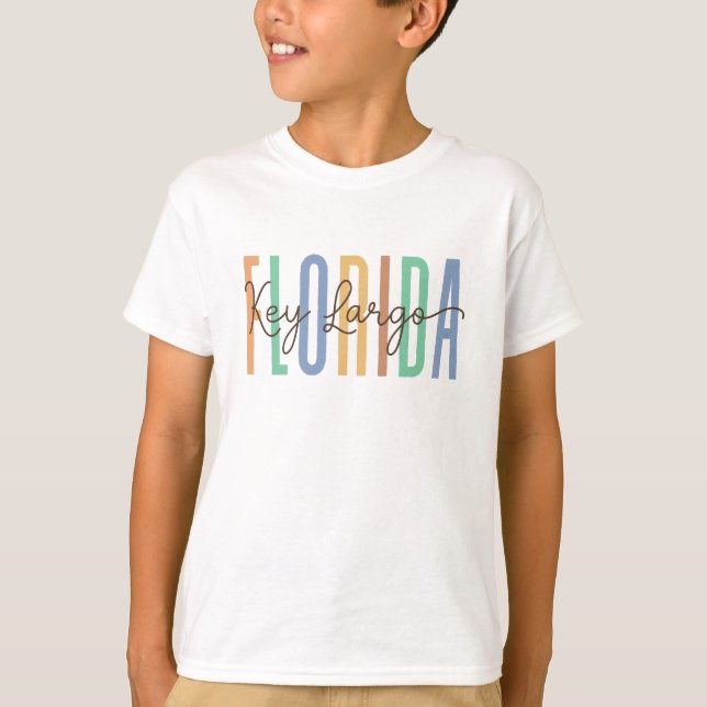 T-shirt Key Largo Florida (Sables) (Devant)