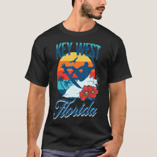 T-shirt Key West Florida Beach Surf Vacances été