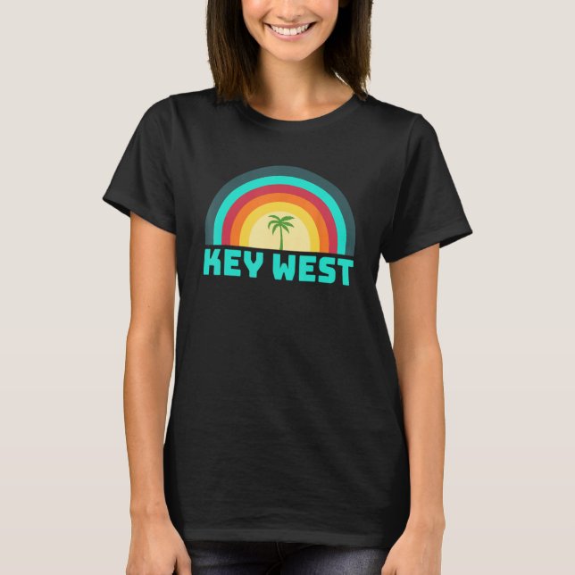 T-shirt Key West Florida Beach Tropical Family Group (Devant)