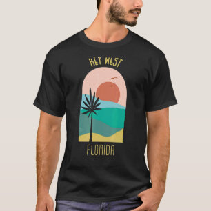 T-shirt Key West Florida Boho Vintage Vacances Souvenir
