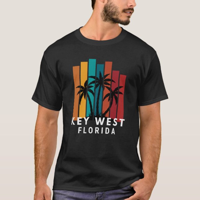 T-shirt Key West Florida Family Vacation Beach Tropical (Devant)