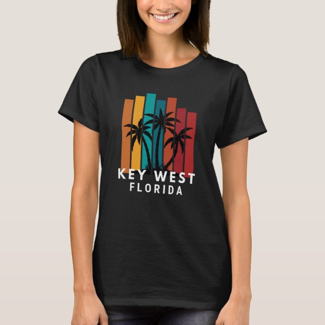 T-shirt Key West Florida Family Vacation Beach Tropical (Devant)