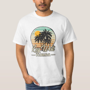 T-shirt Key West Florida Keys Retro les années 70 Beach Va