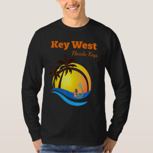 T-shirt Key West Florida Keys Tropical Mermaid Vacances Ai