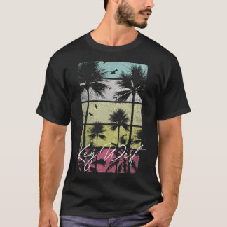 T-shirt Key West Florida Retro Vintage Beach Surf Surf