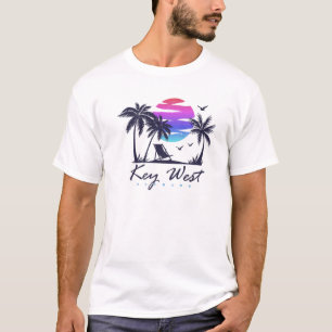 T-shirt KEY WEST FLORIDA Spring Break Vacances Retro Vinta