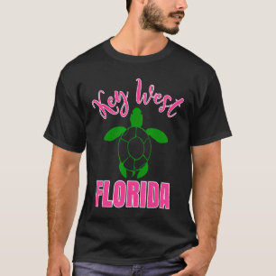 T-shirt Key West Florida Turtle Vacances Plage Famille Gro