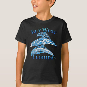 T-shirt Key West Florida Vacances Dauphins Tribaux