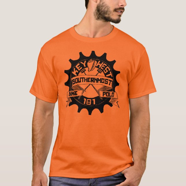 T-shirt Key West font du vélo le polo (Devant)