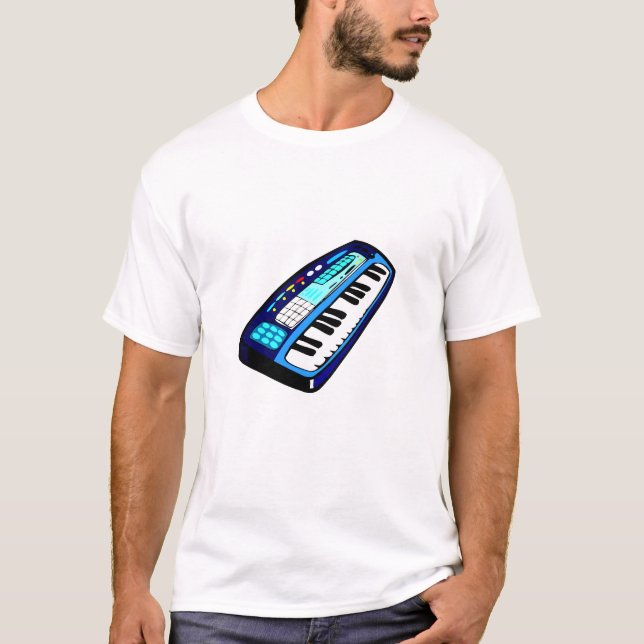 T-shirt KeyboardElectricBlue (Devant)