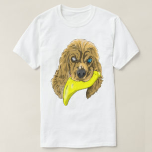 T-shirt Keys & Banana, l'épagneul nain