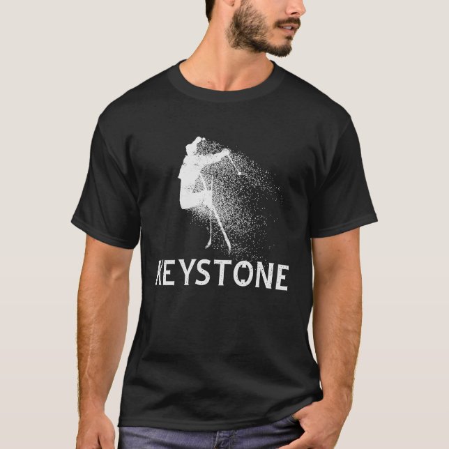 T-shirt Keystone Colorado Ski De Neige (Devant)