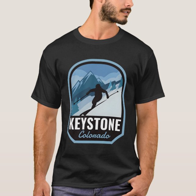 T-shirt Keystone Colorado Ski Mountain (Devant)