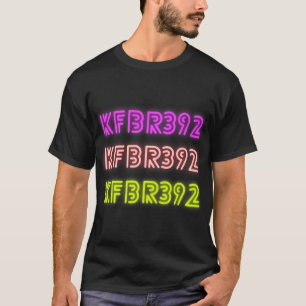 T-shirt KFBR392 Plaque de licence Retro 1980 Design