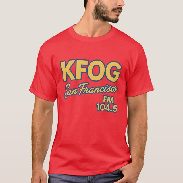 T-shirt KFOG vintage - San Francisco (Devant)