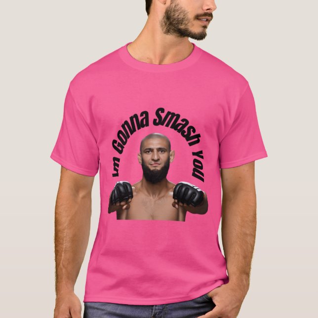 T-shirt Khamzat Chimaev - Je Vais Vous Masquer (Devant)