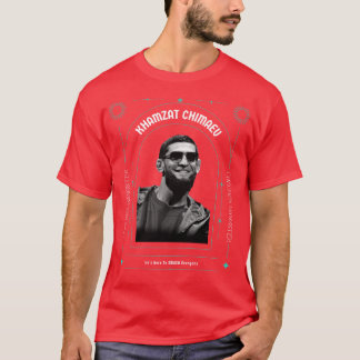 T-shirt Khamzat Chimaev Tchétchène Gangster MIXED MARTIAL 