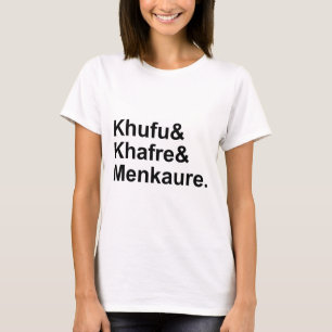 T-shirt Khufu, Khafre, Menkaure Pyramides d'Égypte & Giz