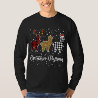 Ki Cute Llama Christmas Pyjama Leopard Plaid Print