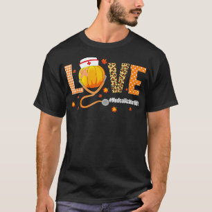 T-shirt Ki Love Citrouille Thanksgiving Médicale