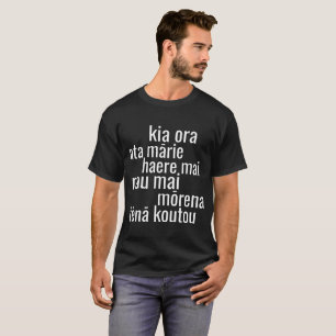 T-SHIRT KIA ORA NZ MAORI KIWI ACCUEILLE LA NOUVELLE-ZÉLAND