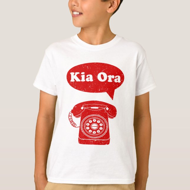 T-shirt Kia Ora Te Reo Maori (Devant)