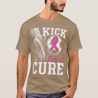 T-shirt Kick for A Cure Breast Cancer Awareness Pink Ribbo