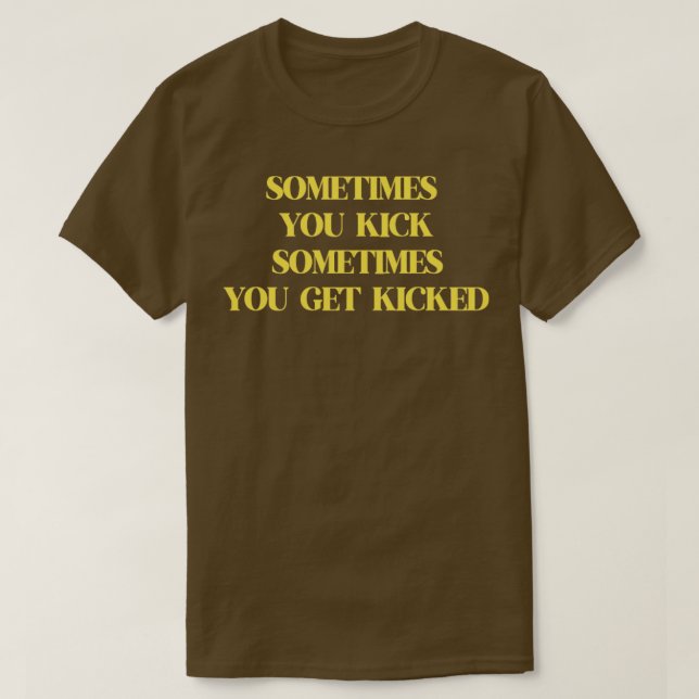 T-shirt Kick moutstard (Design devant)