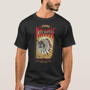 T-shirt Kickapoo Amérindien tribu guerrière Prou