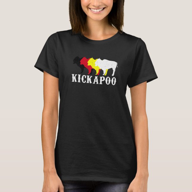 T-shirt Kickapoo Tribe Nation Native Mexican Indian Medici (Devant)