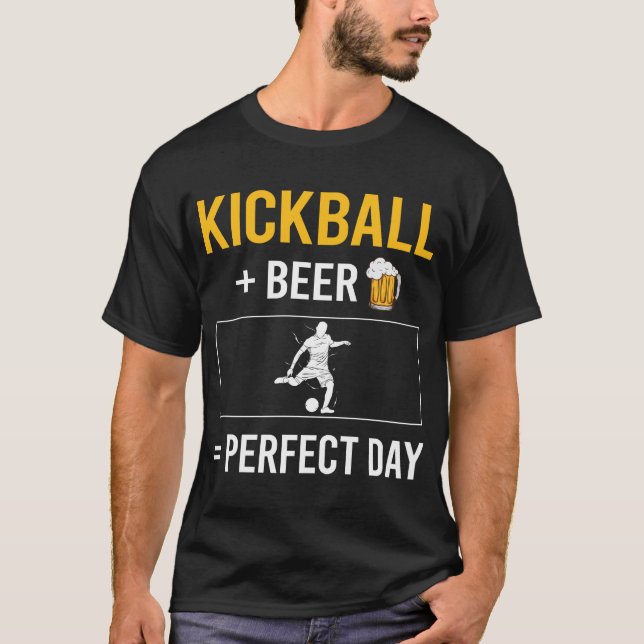 T-shirt Kickball de la fête de la bière (Devant)