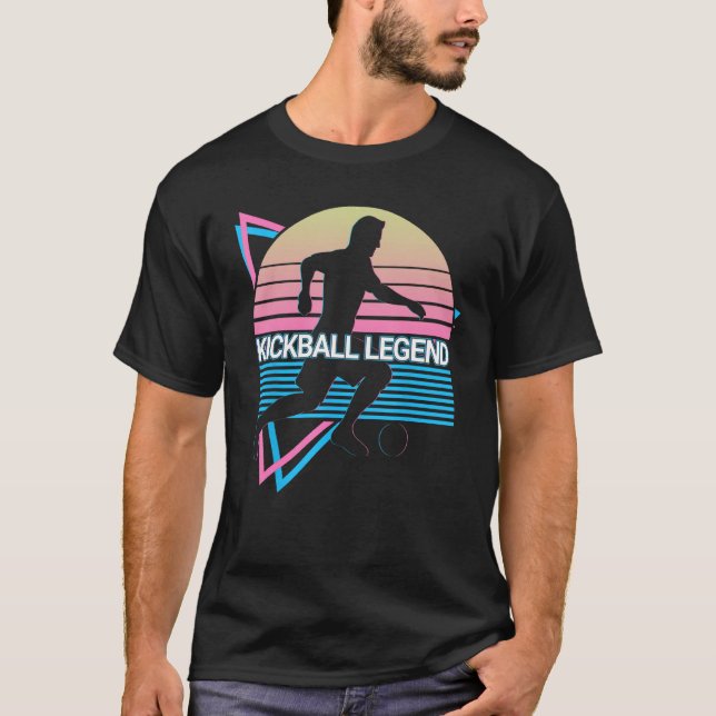 T-shirt Kickball Legend Kickball Legend Retro (Devant)