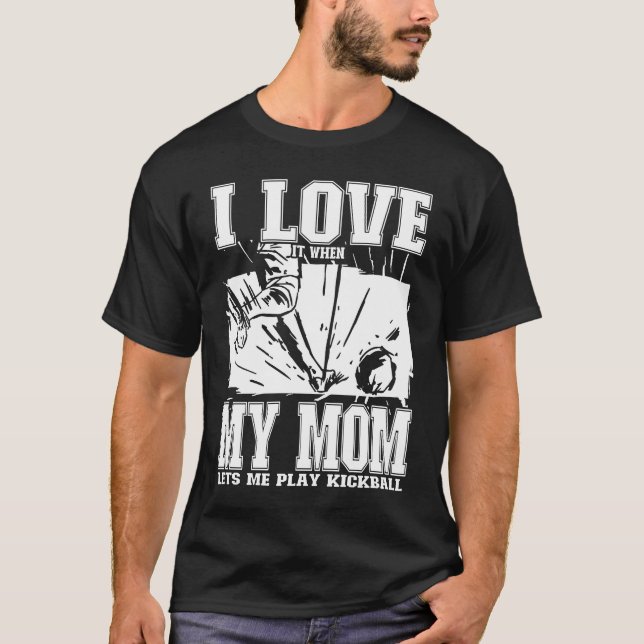 T-shirt Kickball Player Kids (Devant)