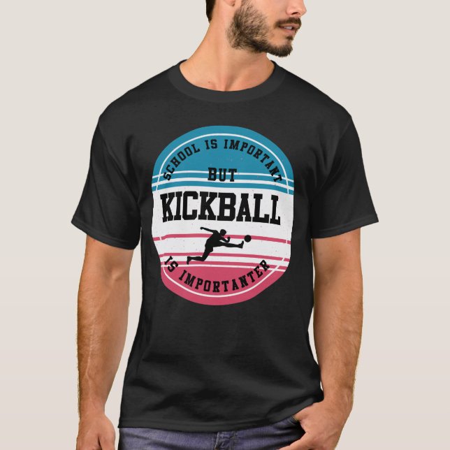 T-shirt Kickball Team Cadeau Funny Sport School Cadeau étu (Devant)