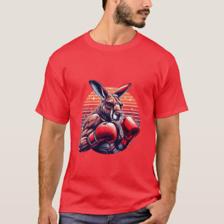 T-shirt Kickboing drôle ou boing humour sport Kangourou ré
