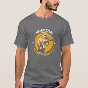 T-shirt Kickboxing / Boxing : Muay Thai est ma thérapie