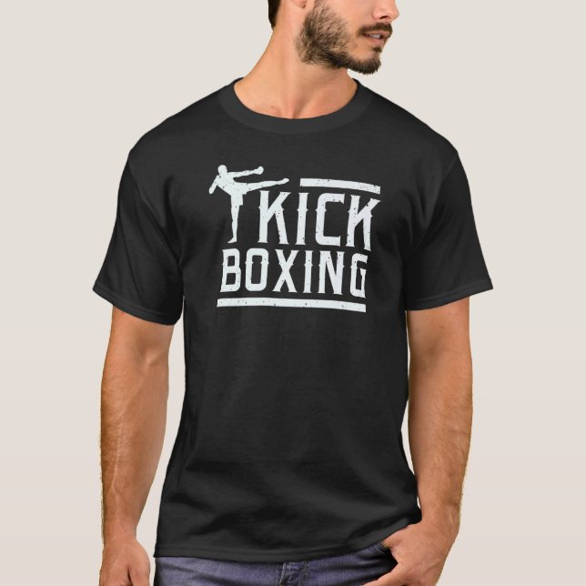 T-shirt Kickboxing Boxing Pour Muay Thai Fighter (Devant)