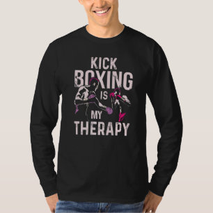T-shirt Kickboxing Est Mon Thérapie Kick Boxing