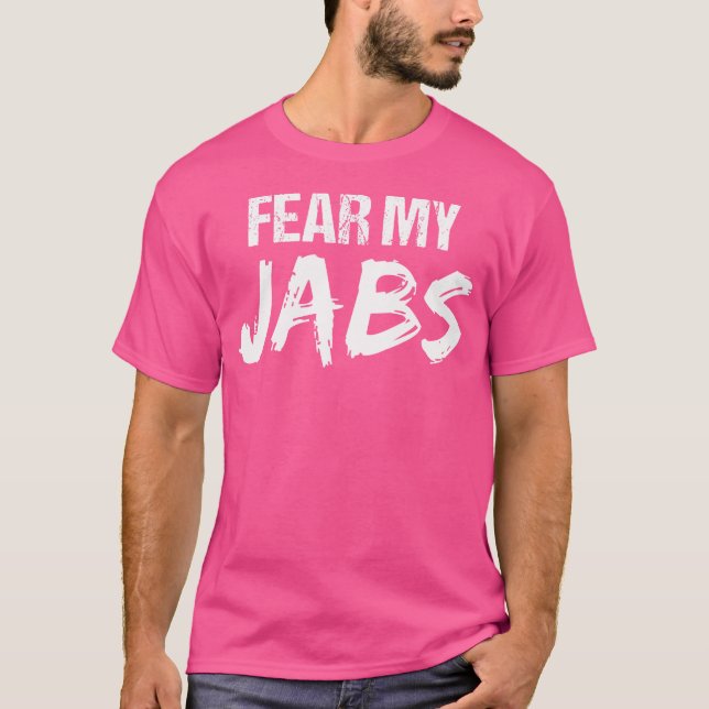 T-shirt Kickboxing Exercice Peur Mes Jabs (Devant)